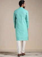 Thumbnail for Manyavar Men Pure Cotton Kurta with Churidar - Distacart