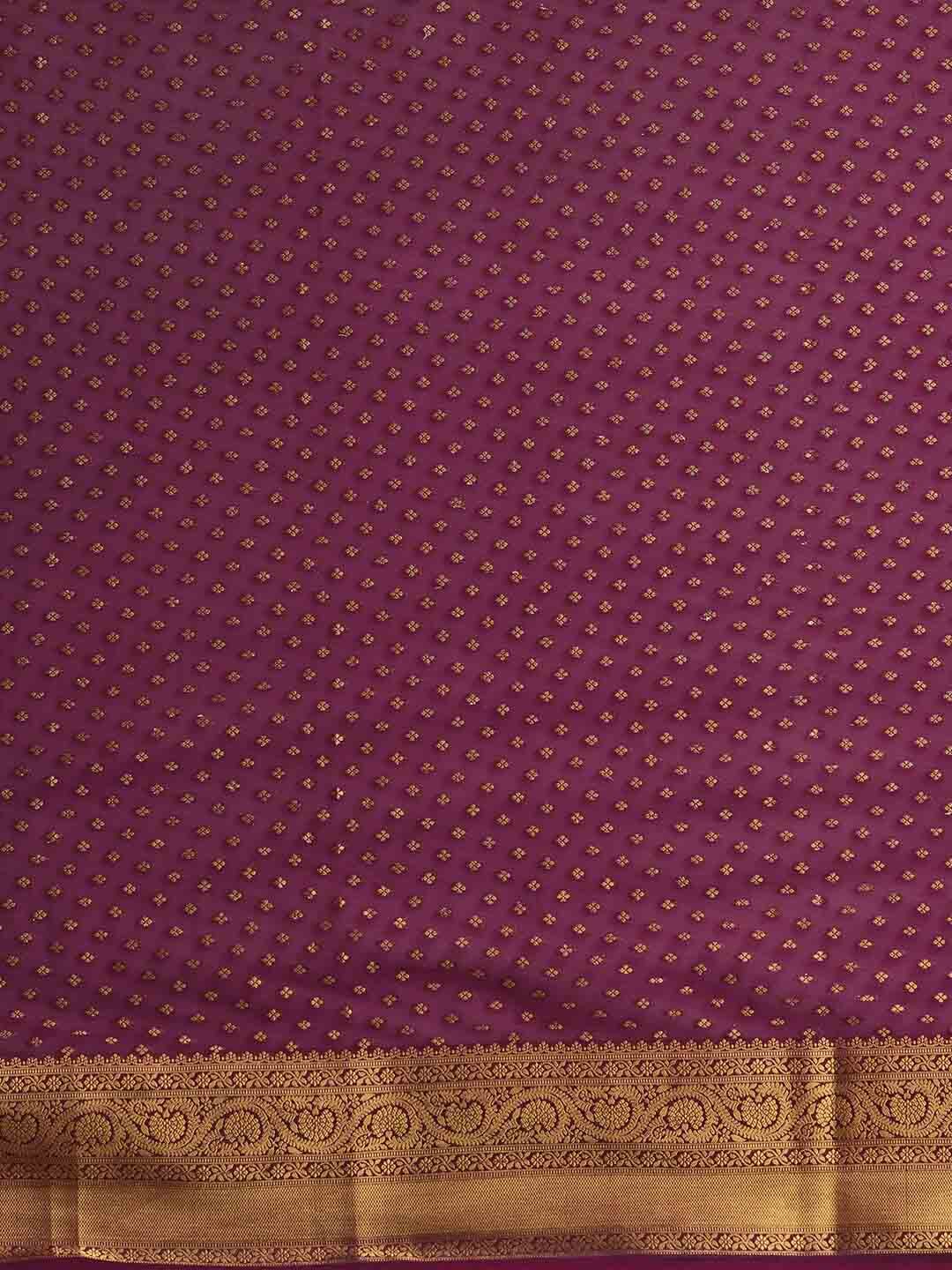 Anouk Ethnic Motifs Zari Pure Georgette Kanjeevaram Saree - Distacart