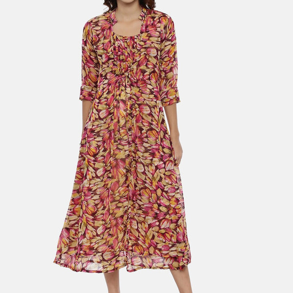 Souchii Multicoloured Printed A-Line Kurta - Distacart