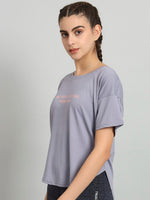 Thumbnail for MKH Typography Printed Drop-Shoulder Sleeves Dri-FIT T-shirt - Distacart