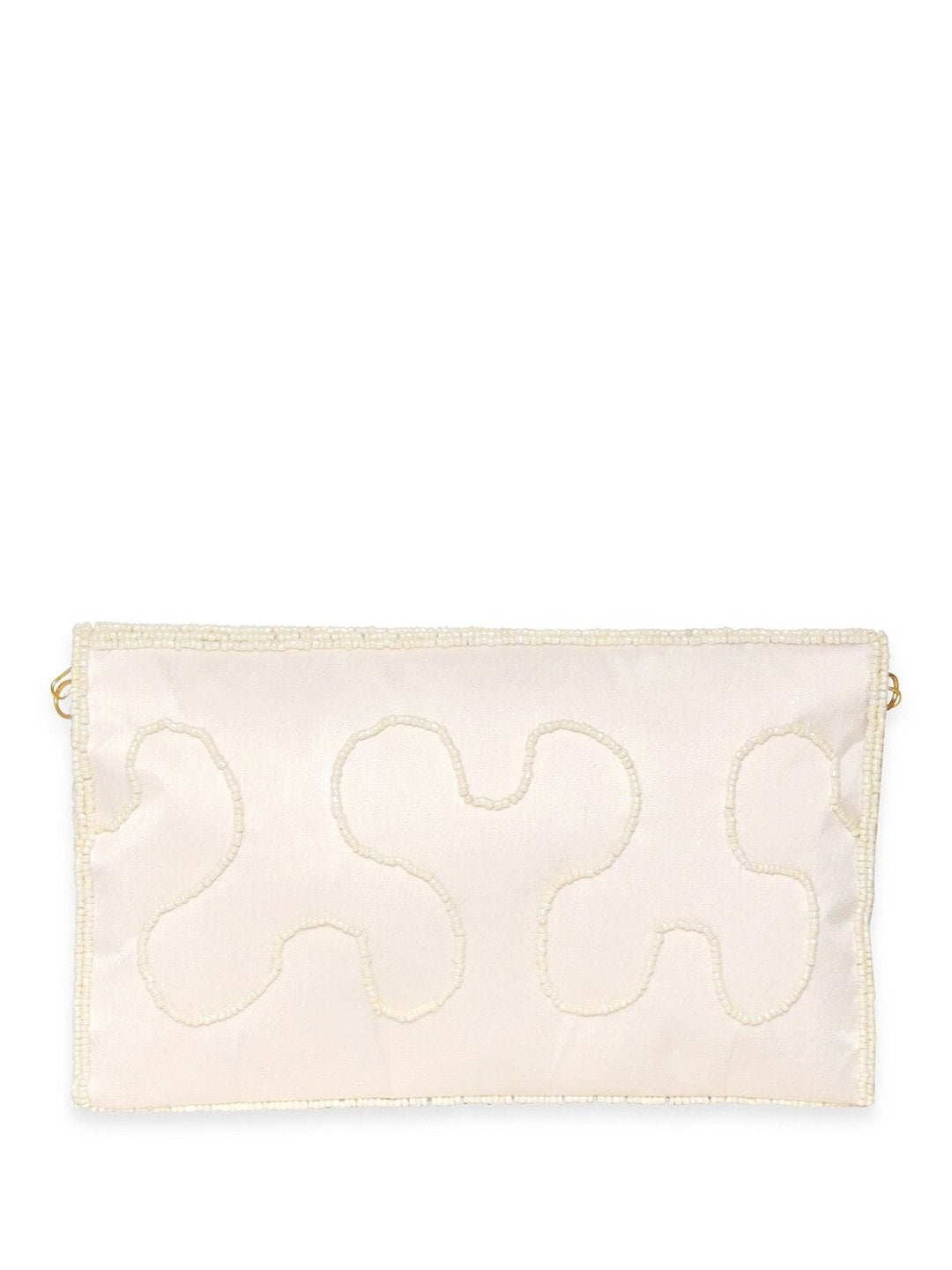 Rubans Embellished Envelope Clutch - Distacart