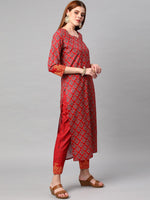 Thumbnail for Kalini Women Floral Printed Kurta With Trousers & Dupatta - Distacart