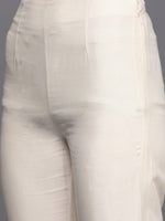 Thumbnail for Biba Women Black & Cream-Coloured Embroidered Kurta with Trousers - Distacart
