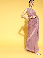 Thumbnail for Mitera Ethnic Motifs Saree with Embroidered Border - Distacart