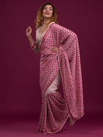 Thumbnail for Koskii Paisley Embroidered Saree - Distacart