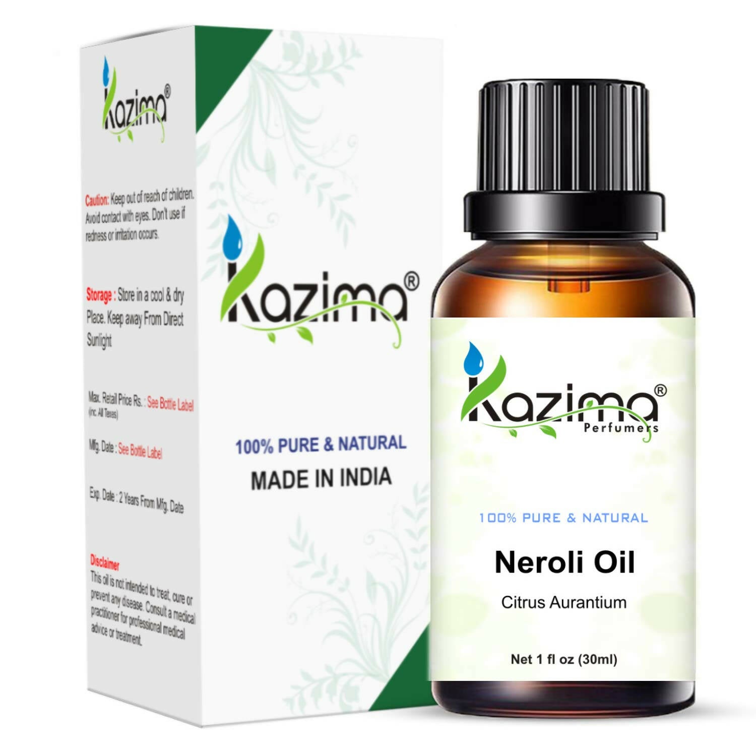 Kazima Neroli Essential Oil for Skin & Hair Care - Distacart