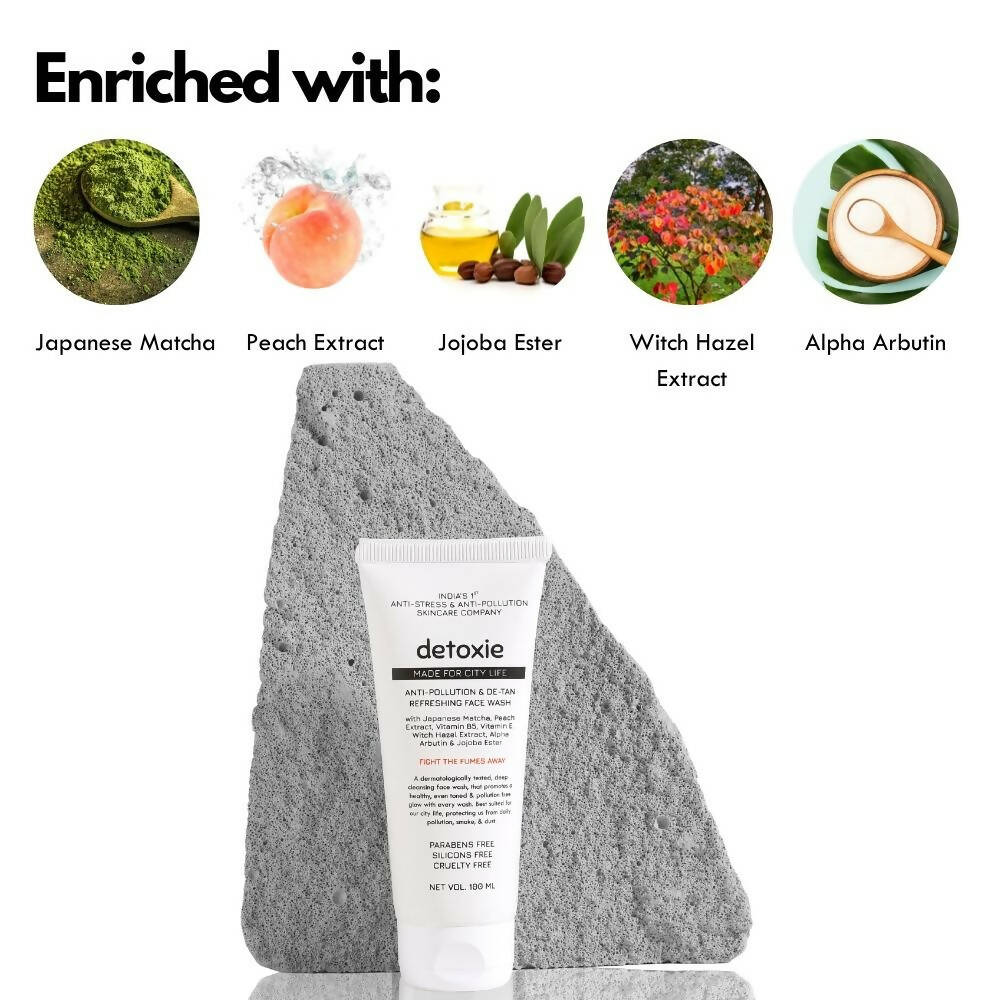 Detoxie Anti-Pollution & De-Tan Refreshing Face Wash - Distacart