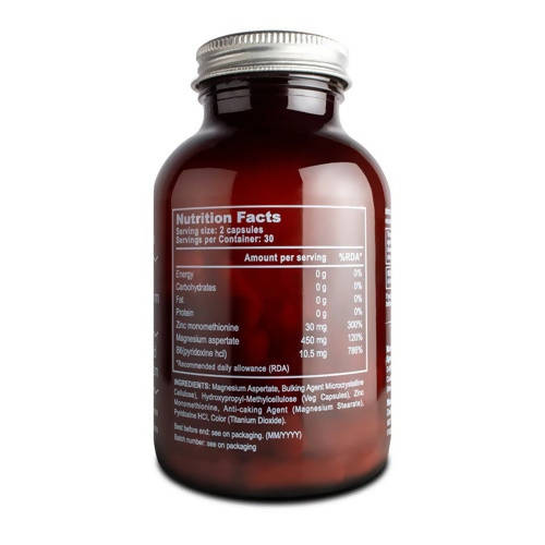 The Vitamin Company Zinc & Magnesium (With Vitamin B6) Capsules - Distacart