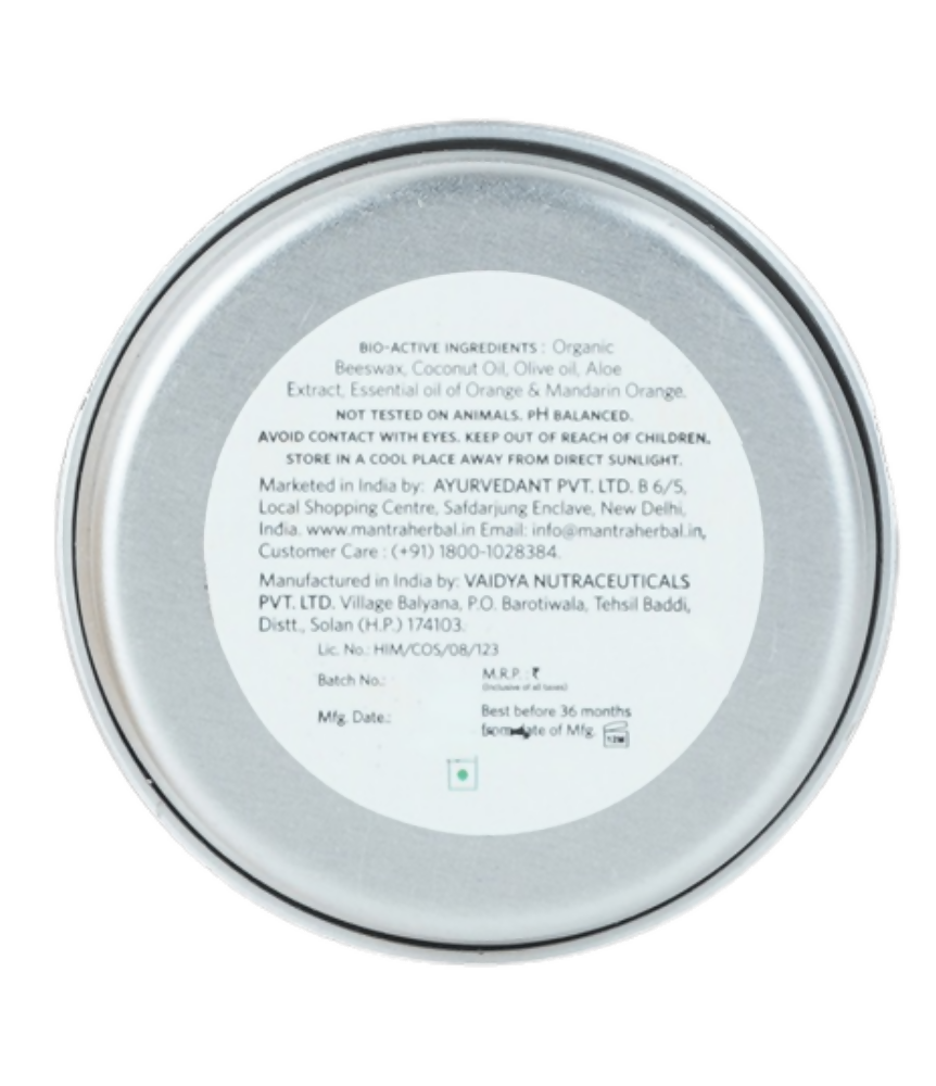 Mantra Herbal Intense Relief Lip Balm Mandarin Orange & Olive - Distacart