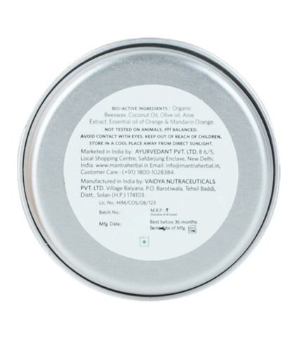 Mantra Herbal Intense Relief Lip Balm Mandarin Orange & Olive - Distacart
