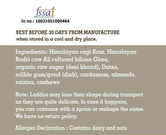 Hetha Ragi Ghee Ladoos - Distacart