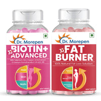 Thumbnail for Dr. Morepen Biotin+ Advanced Tablets and Fat Burner Tablets Combo - Distacart