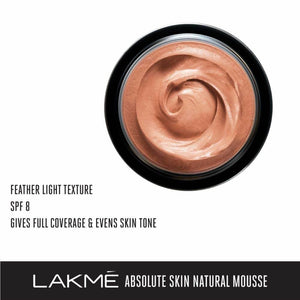 Lakme Absolute Mattreal Skin Natural Mousse - Golden Medium - Distacart