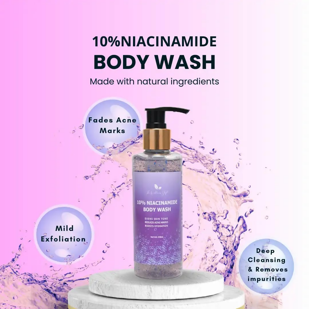 The Wellness Shop 10% Niacinamide Body Wash - Distacart