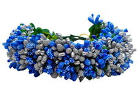 Thumbnail for Blue & Silver Pollens Bridal Hair Gajra