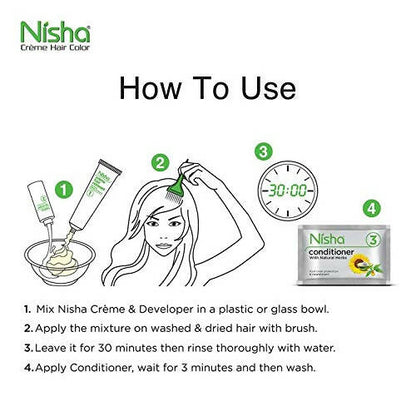 Nisha Creme Hair Color Copper Red - Distacart