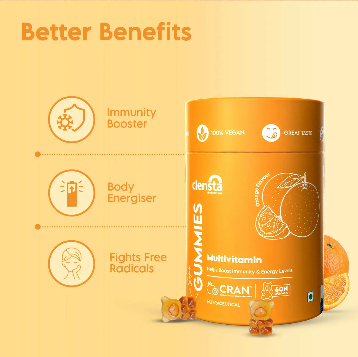Clensta Multi Vitamin Super Gummies - Distacart