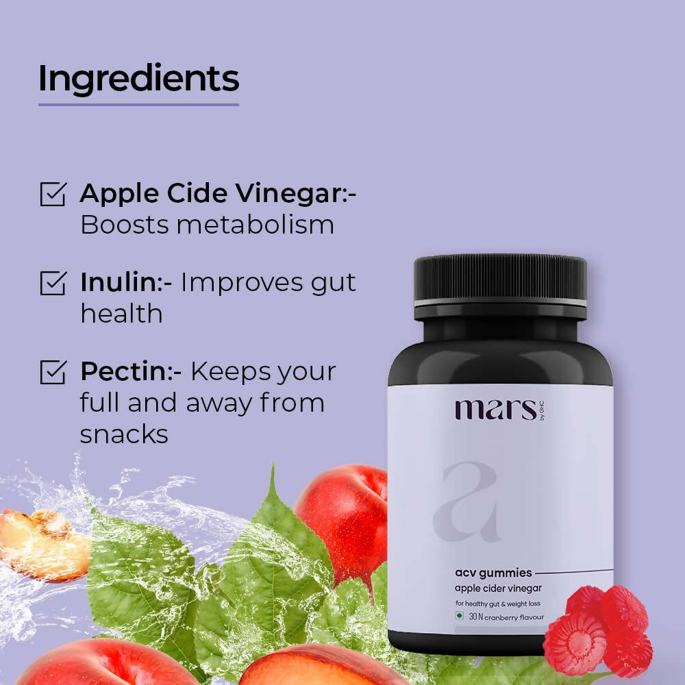 Mars By GHC Apple Cider Vinegar Gummies for Men - Distacart