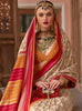 Cream Silk Abstract Printed Saree With Unstitched Blouse Piece - Aanchal - Distacart
