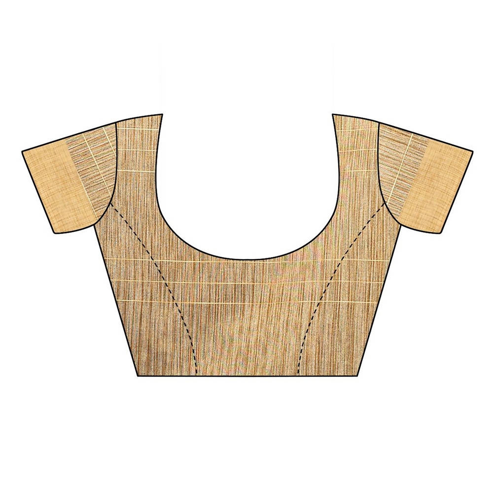 Vamika Blue Cotton Silk Weaving Saree (Anaya Blue)