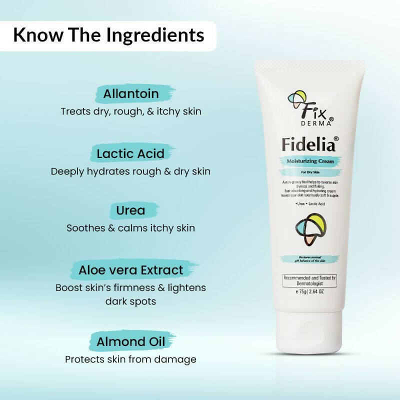 Fixderma Fidelia Moisturizing Cream For Dry Skin - Distacart