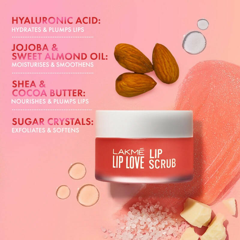 Lakme Lip Love Lip Scrub - Distacart