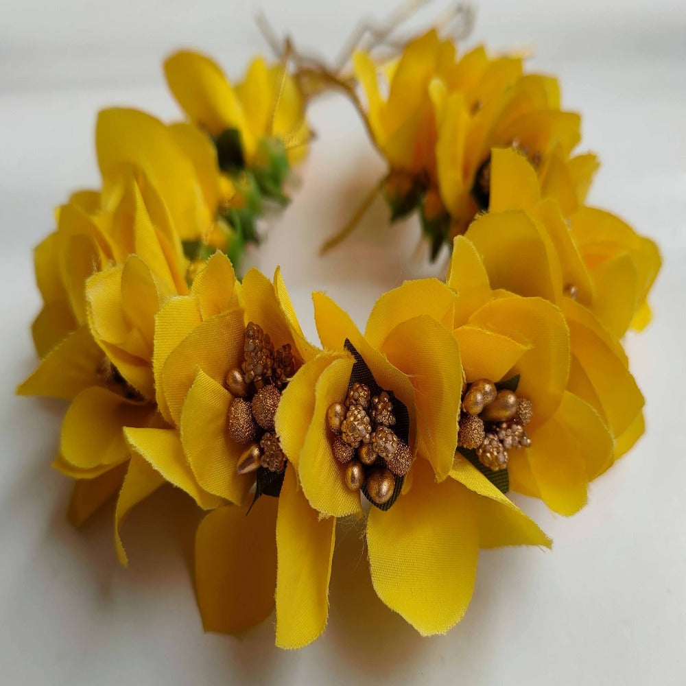 Yellow Orchids Gajra