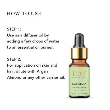 Ras Luxury Oils Palmarosa Pure Essential Oil - Distacart