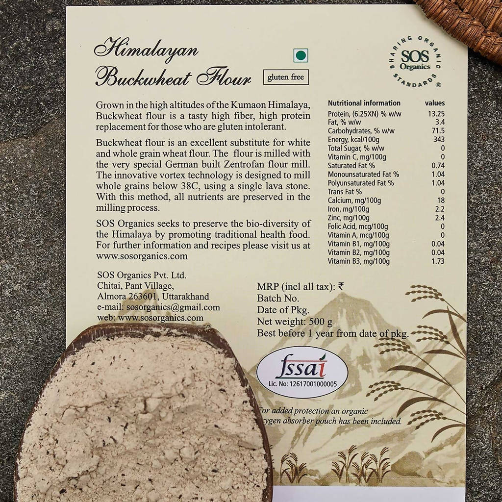 SOS Organics Himalayan Buckwheat Flour - Distacart