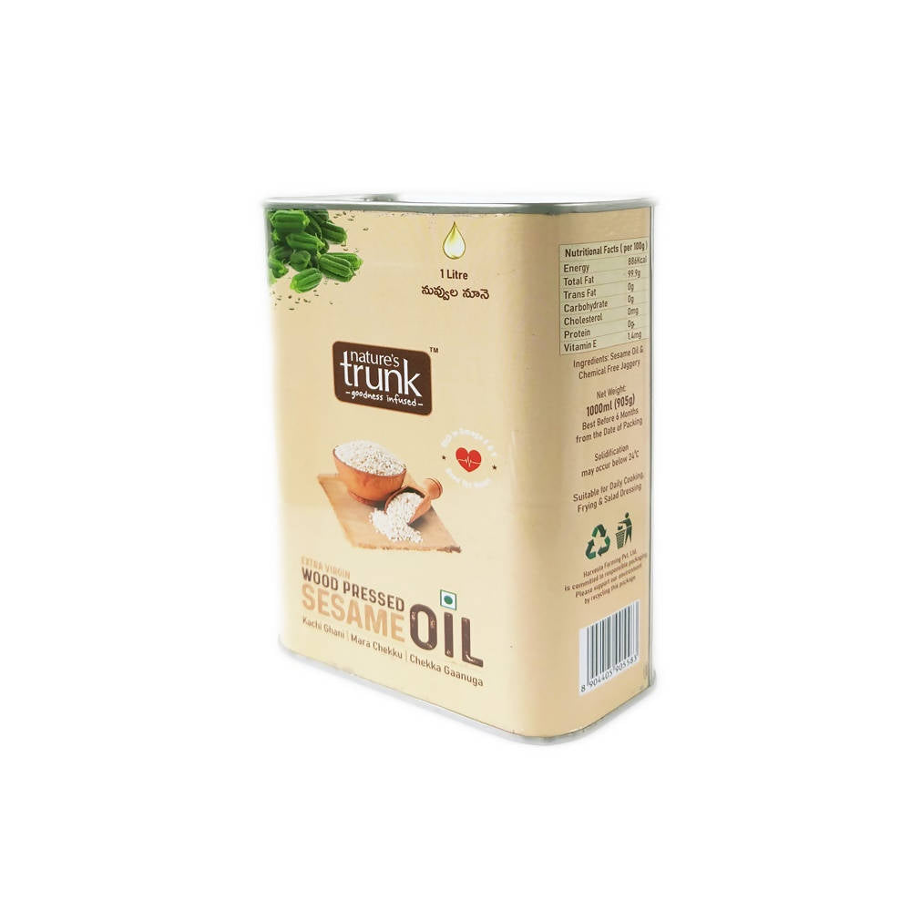 Nature's Trunk Extra Virgin Woodpressed Sesame oil - Distacart