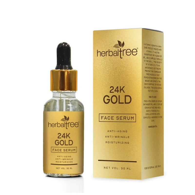 Herbal Tree 24K Gold Face Serum - Distacart