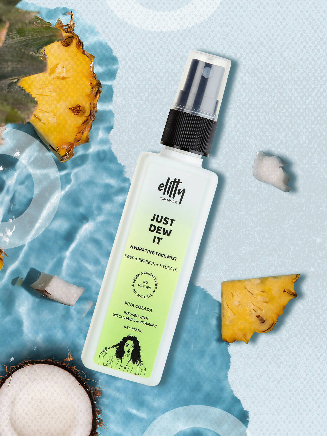 Elitty Just dew it - Hydrating Hydrating Pina Colada Face Mist - Distacart