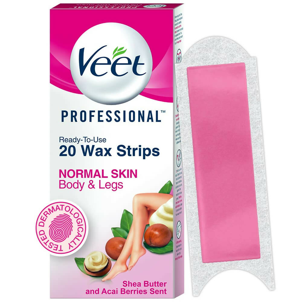 Veet Professional Waxing Strips for Women - Normal Skin - Distacart