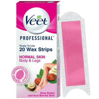 Veet Professional Waxing Strips for Women - Normal Skin - Distacart