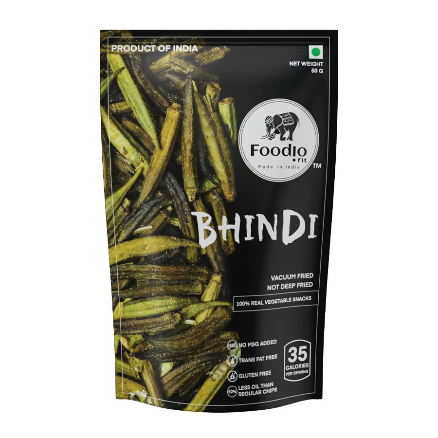 Foodio Bhindi Vacuum Fried Chips - Distacart