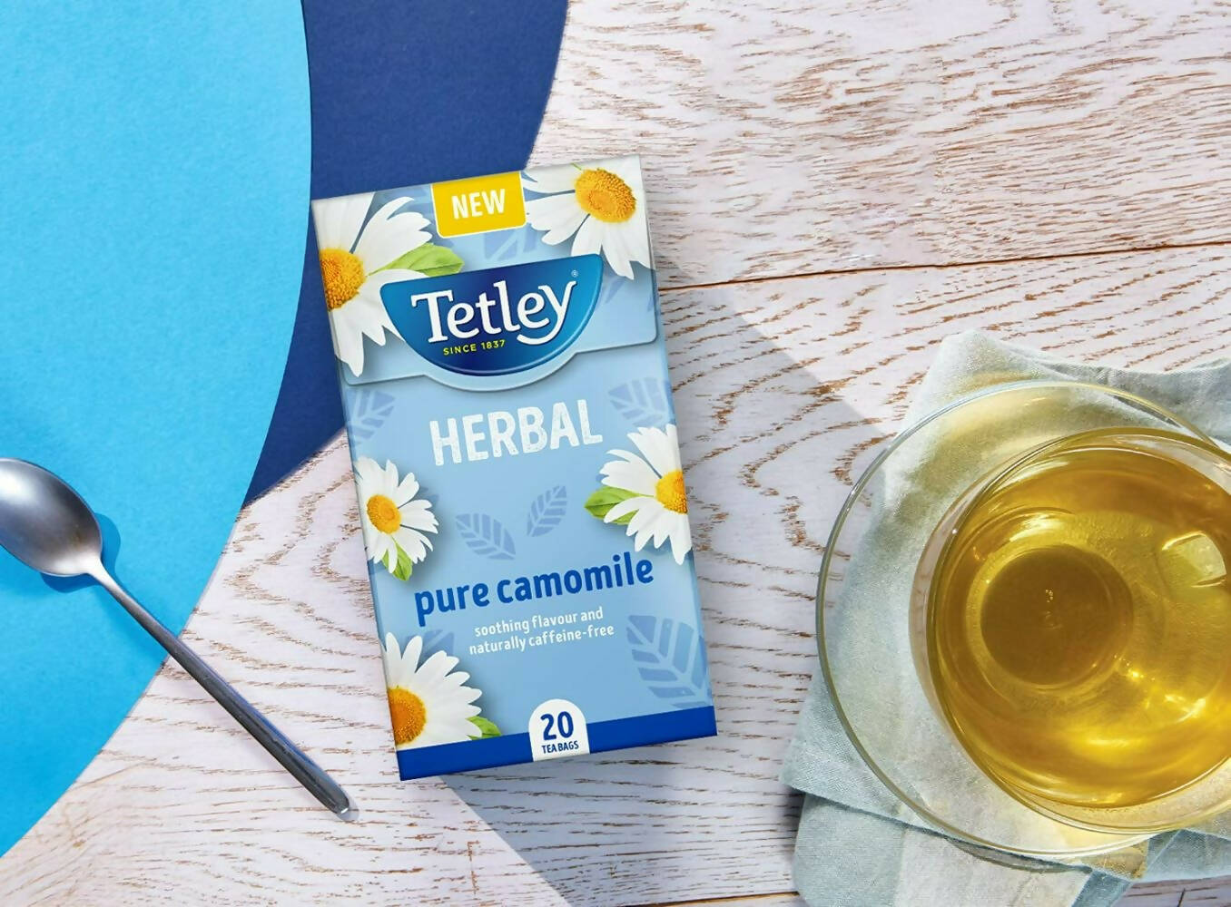Tetley Herbal Pure Camomile Tea Bags - Distacart