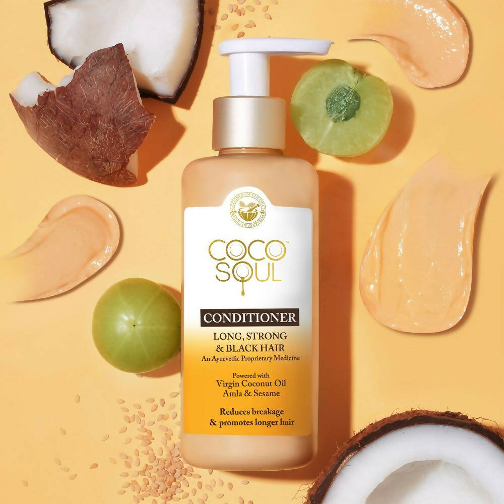 Coco Soul Long, Strong & Black Conditioner - Distacart