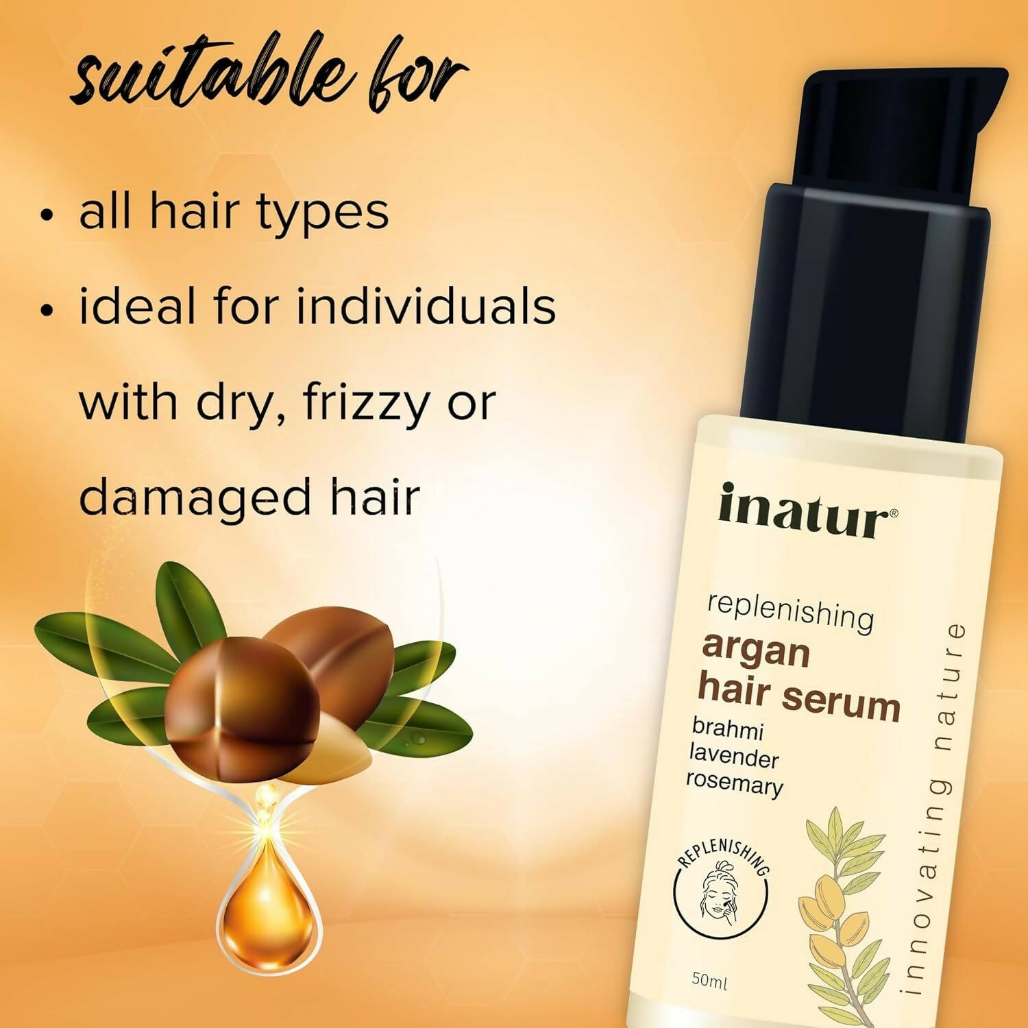 Inatur Argan Hair Serum - Distacart