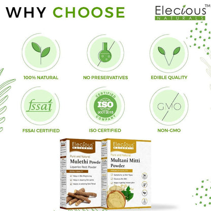 Elecious Naturals Mulethi and Multani Powder - Distacart