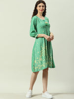 Thumbnail for Biba Floral Printed A-Line Kurta - Distacart