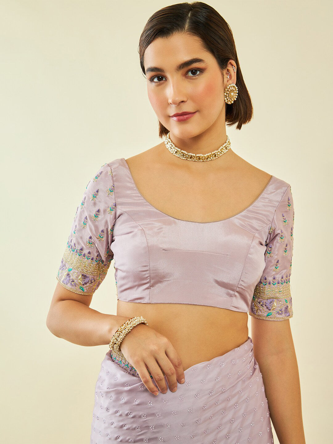 Soch Embellished Beads and Stones Saree - Distacart