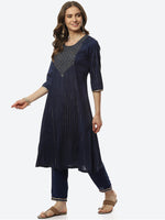Thumbnail for Biba Women Embroidered Kurta with Trousers - Distacart