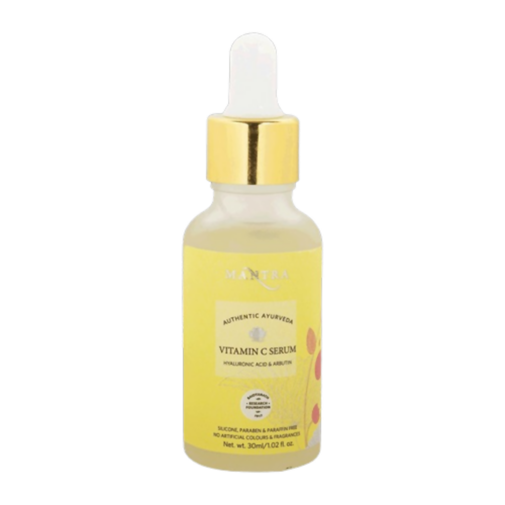 Mantra Herbal Vitamin C Serum With Hyaluronic Acid and Arbutin - Distacart