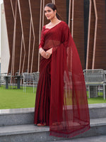 Thumbnail for Tikhi Imli Striped Ready to Wear Saree - Distacart