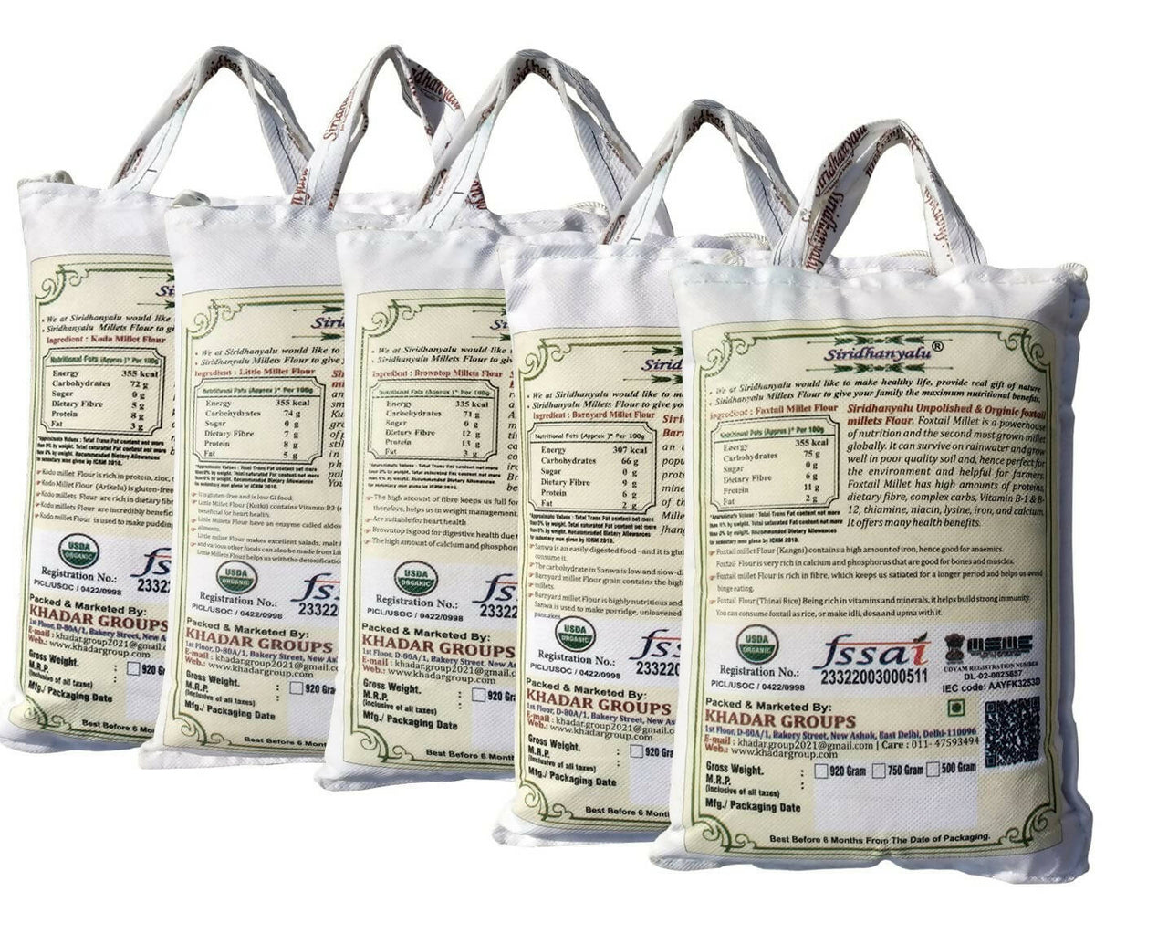 Siridhanyalu Unpolished & Organic Millet Flour Combo - Distacart