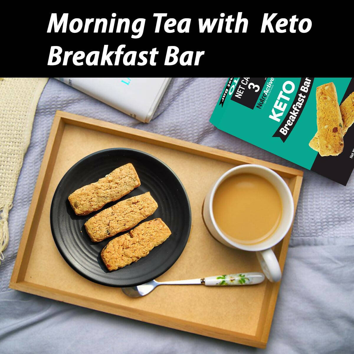 NutroActive Keto Breakfast Mini Bars with Nuts & Seeds - Distacart