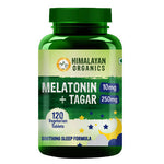 Thumbnail for Himalayan Organics Melatonin 10 mg + Tagar 250 mg, Soothing Sleep Formula: 120 Vegetarian Tablets