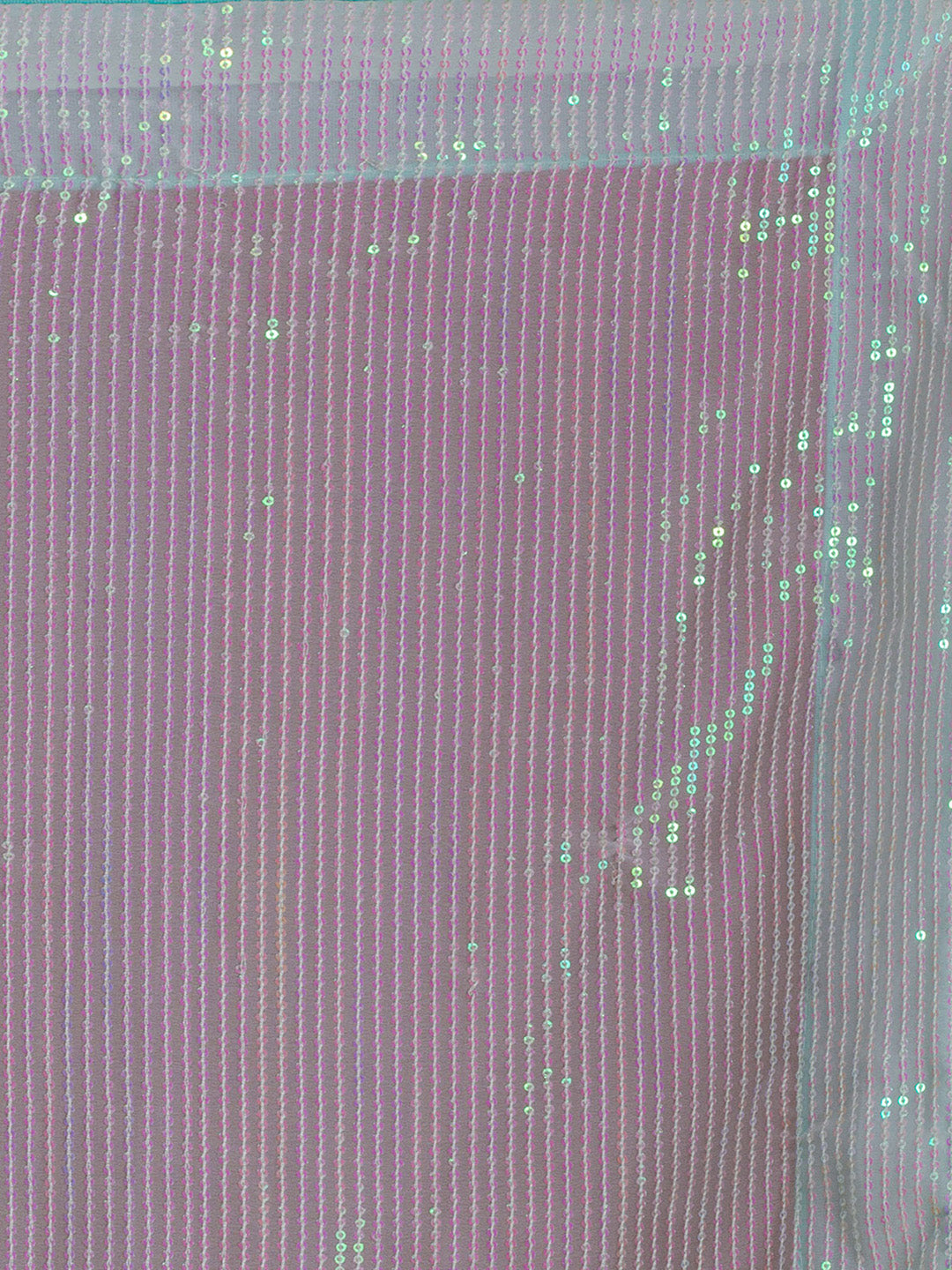 Koskii Blue & Silver-Toned Embellished Sequinned Saree - Distacart