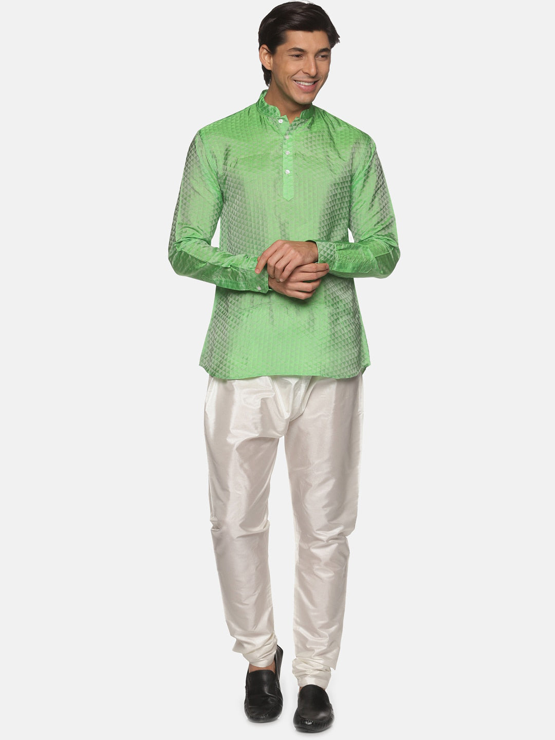 Sethukrishna Green Kurta with Pyjamas For Men - Distacart