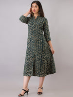 Thumbnail for Kalini Women Grey & Beige Ethnic Motifs Printed Thread Work Fusion Kurta - Distacart